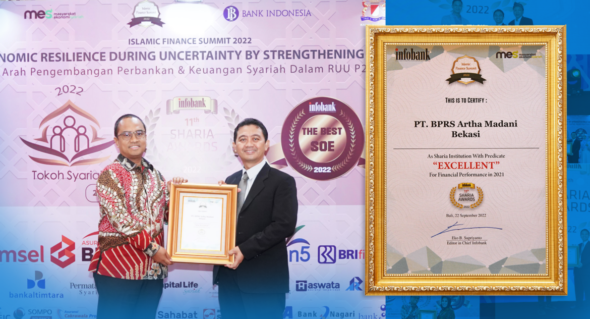 Raih Predikat “excellent” Bank Syariah Artha Madani Membawa Penghargaan Dari 11th Infobank 8622